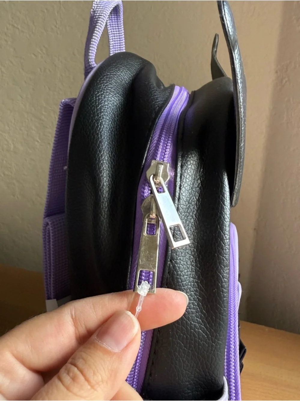 Sanrio Hello Kitty Kuromi Backpack in Black & Lavender - Picture 6 of 11